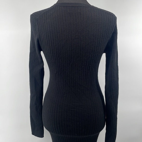Aritzia Wilfred ribbed sweater dress curvy fitted Layla dress midi sz sm - Picture 8 of 11